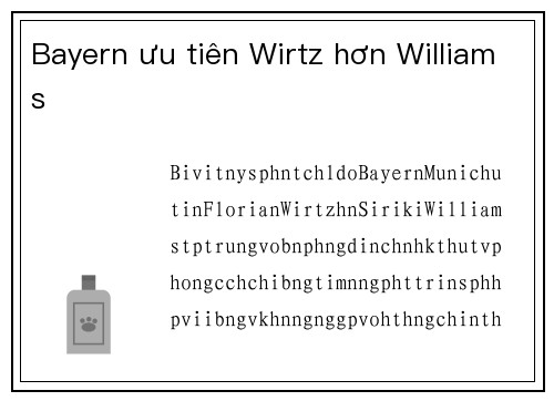 Bayern ưu tiên Wirtz hơn Williams