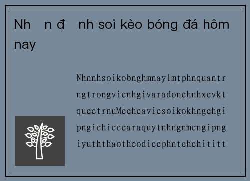 Nhận định soi kèo bóng đá hôm nay