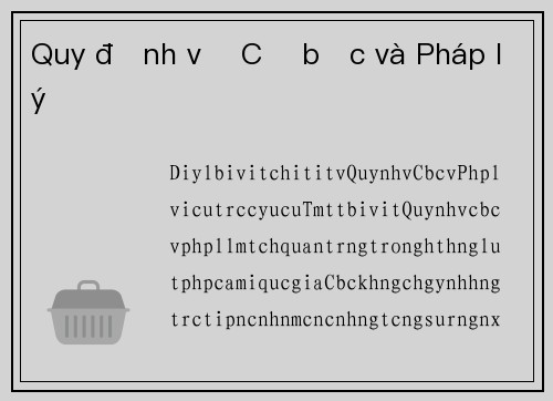 Quy định về Cờ bạc và Pháp lý