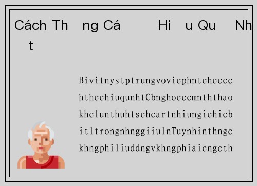 Cách Thắng Cá Độ Hiệu Quả Nhất