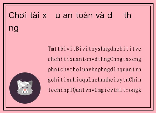 Chơi tài xỉu an toàn và dễ thắng