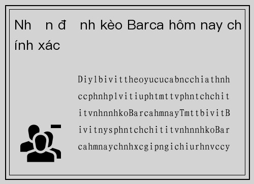 Nhận định kèo Barca hôm nay chính xác