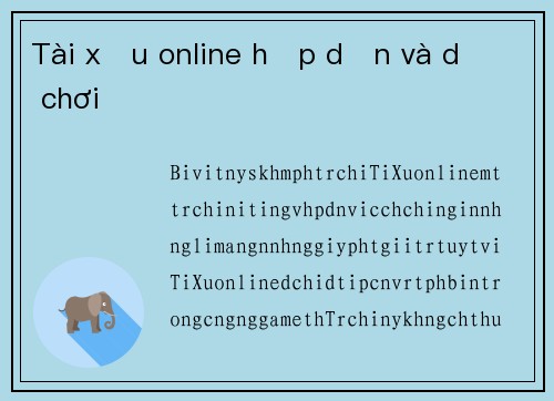 Tài xỉu online hấp dẫn và dễ chơi