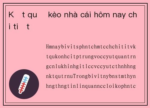 Kết quả kèo nhà cái hôm nay chi tiết