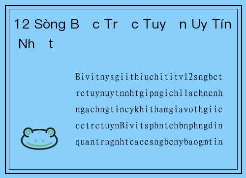 12 Sòng Bạc Trực Tuyến Uy Tín Nhất
