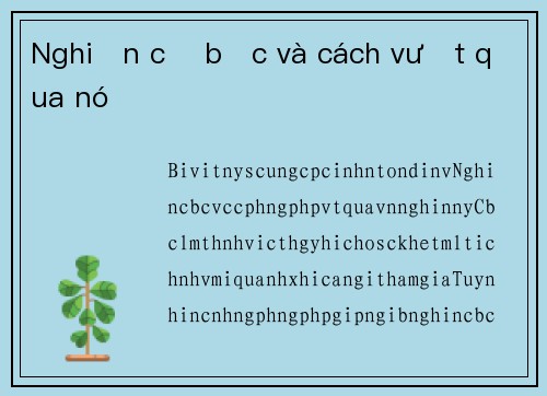 Nghiện cờ bạc và cách vượt qua nó