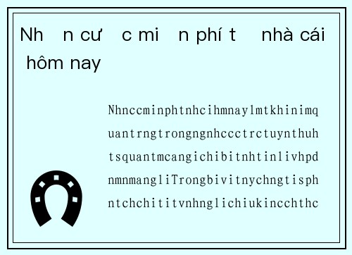 Nhận cược miễn phí từ nhà cái hôm nay