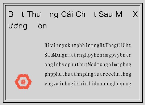 Bất Thường Cái Chết Sau Mổ Xương Đòn